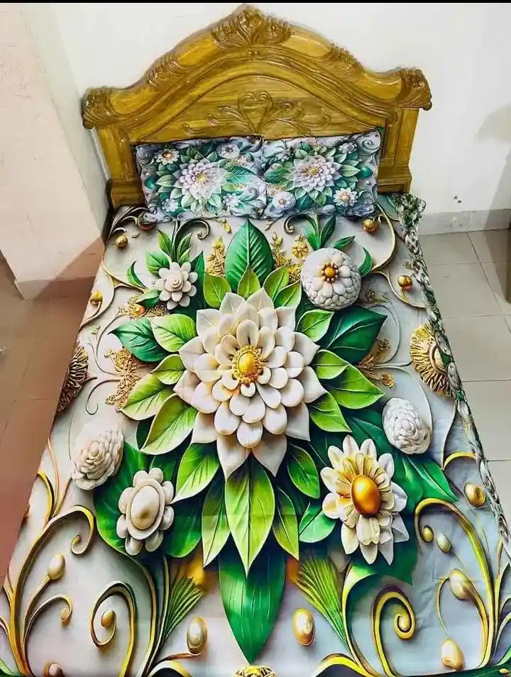 💥জাদুকরী ডিজাইনের 3D বেডশিট💥