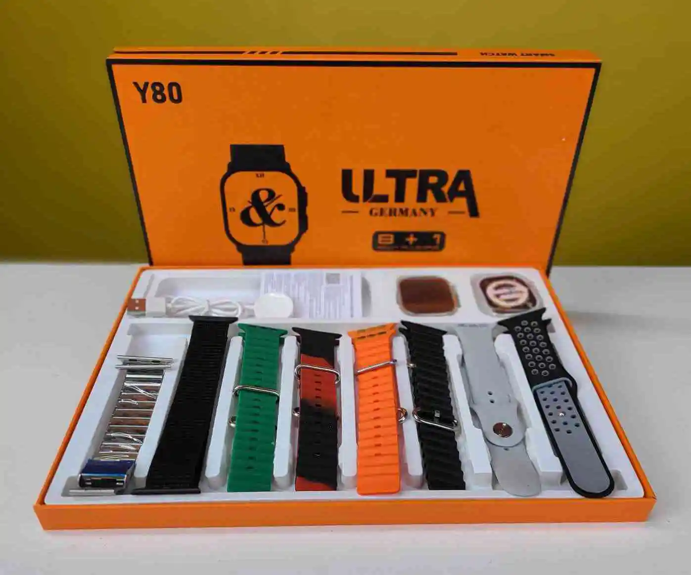 Ultra Germany Y80 Smart Watch ৮টি স্ট্র্যাপসহ দারুন অফার!