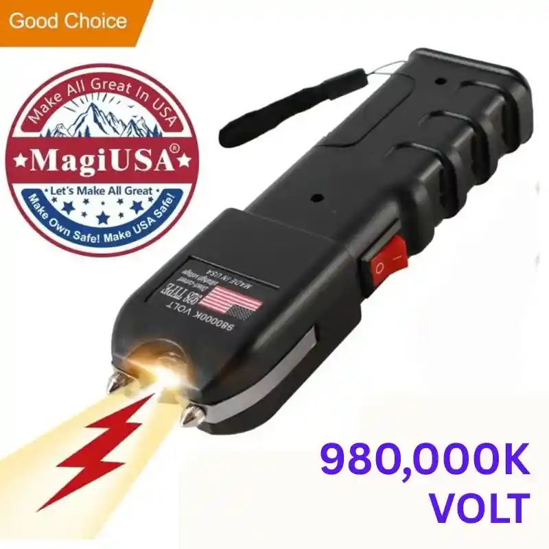 980,000 Volt-Stun Gun (928 Type) with Flashlight