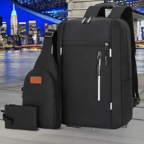 🔥🎒৩ পিস কম্বো ব্যাগপ্যাক