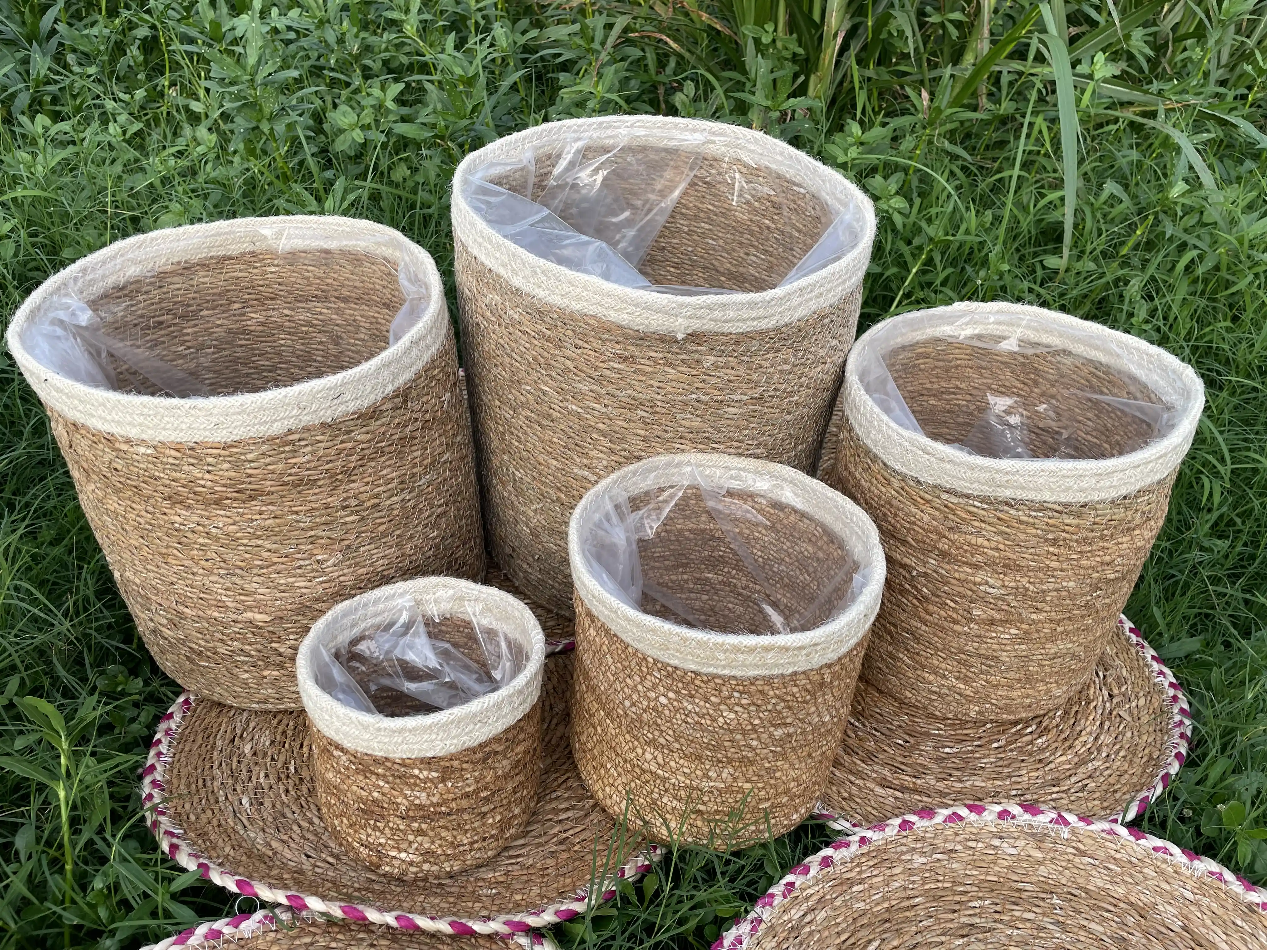 sea grass cylinder set of 5