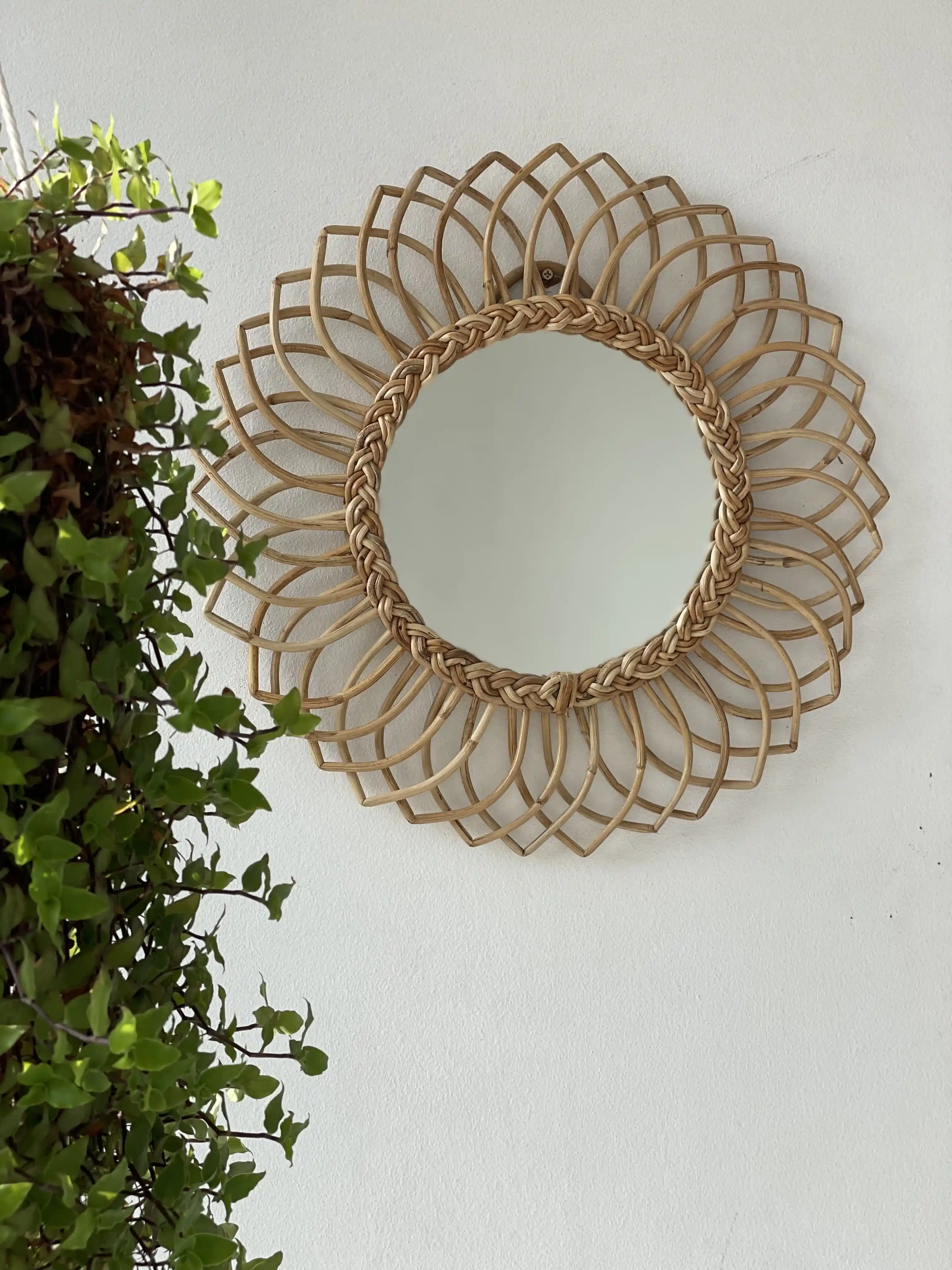 Cane Handmade Mirror