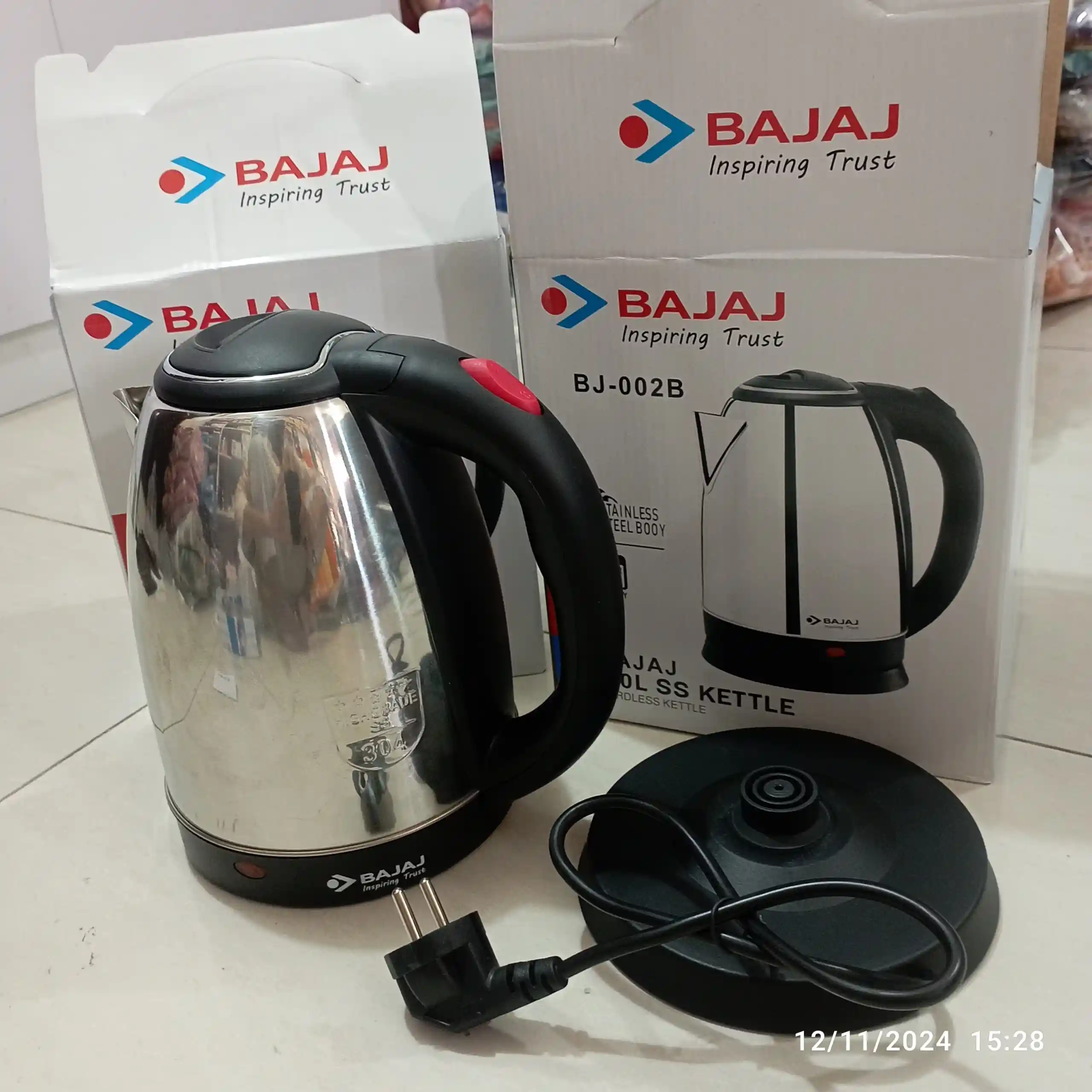 Bajaj Electric Kettle 2-Liter – BJ