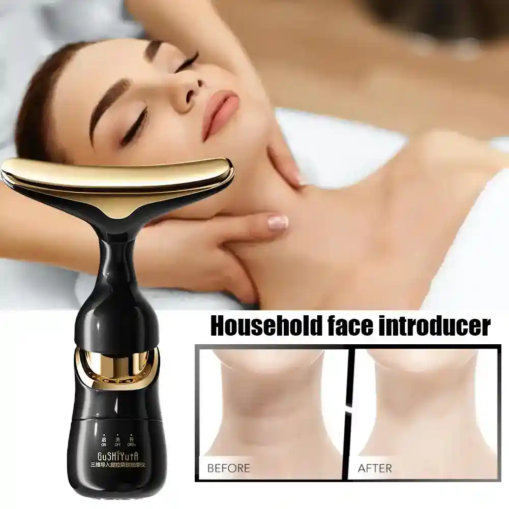 Golden Face & Neck Lifting Massager ✨