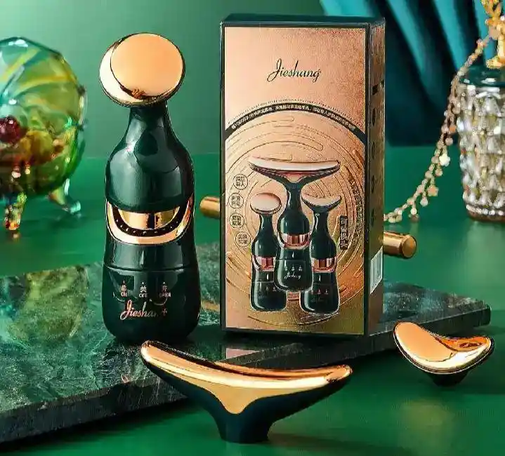 Golden Face & Neck Lifting Massager ✨