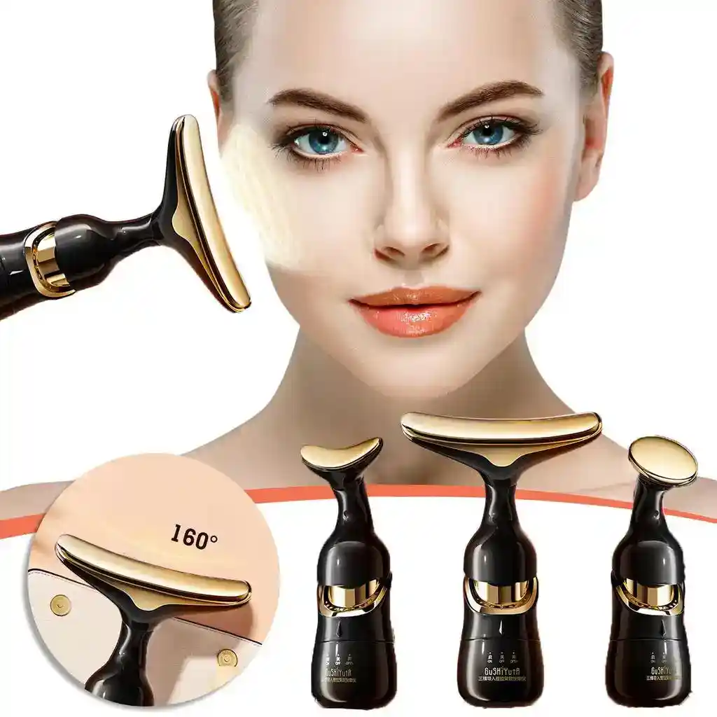 Golden Face & Neck Lifting Massager ✨